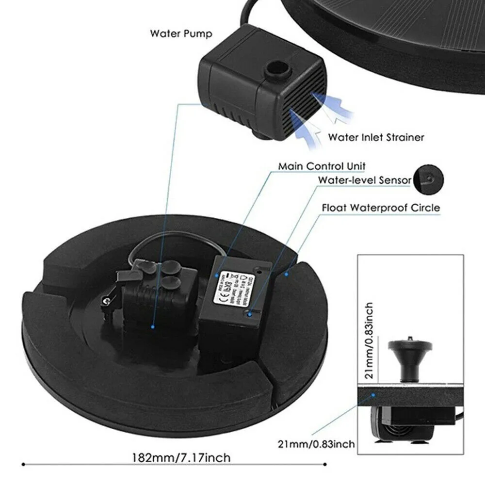 1 шт. насос фонтан воды на солнечной энергии плавающий бесщеточный BNF | Дом и сад