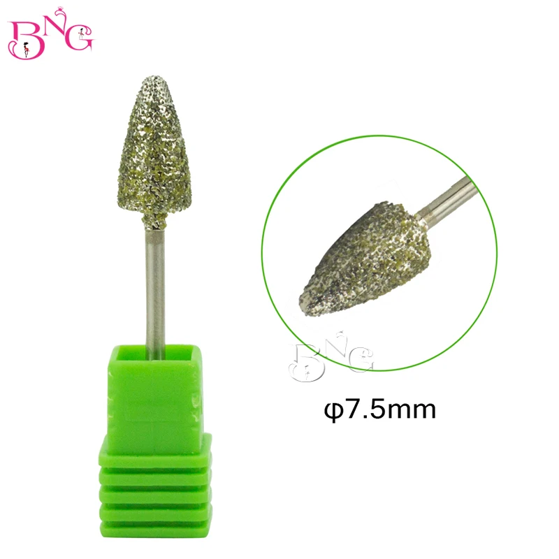 TP-G0815D BNG 2 шт./лот сверло для ногтей твердосплавное роторное для чистки кутикулы для электрического маникюра и педикюра круглое алмазное сверло для ногтей - Цвет: TP-G0815D