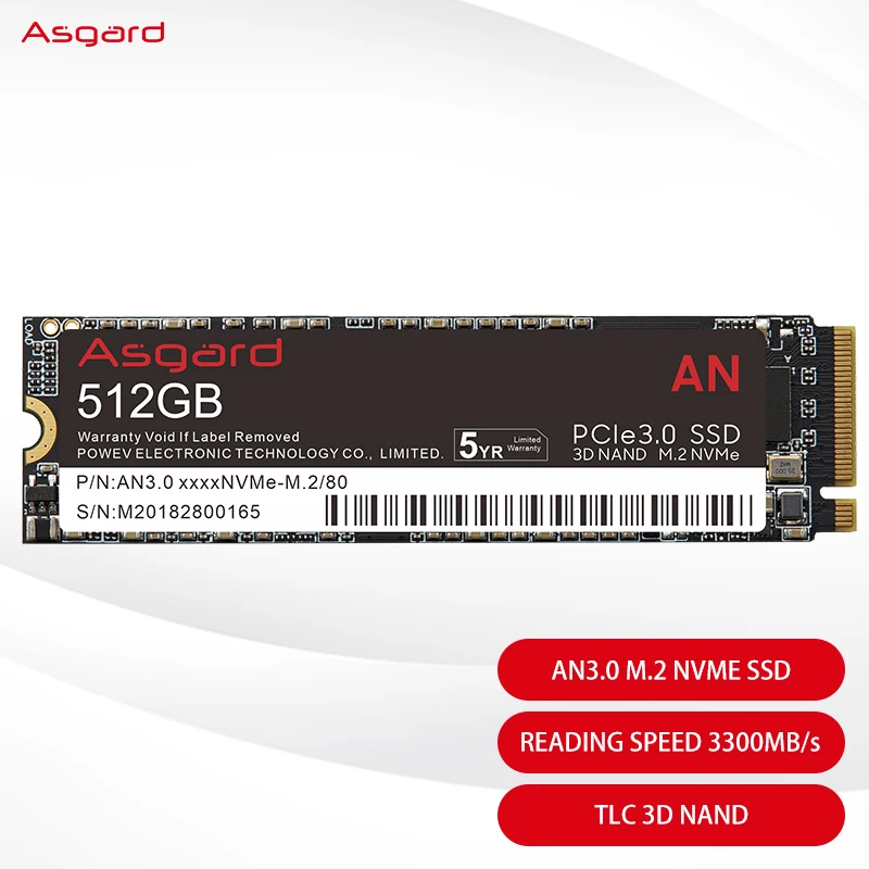 Asgard M.2 ssd M2 PCIe NVME 250 ГБ 500 ГБ 1 ТБ 2 ТБ твердотельный ...