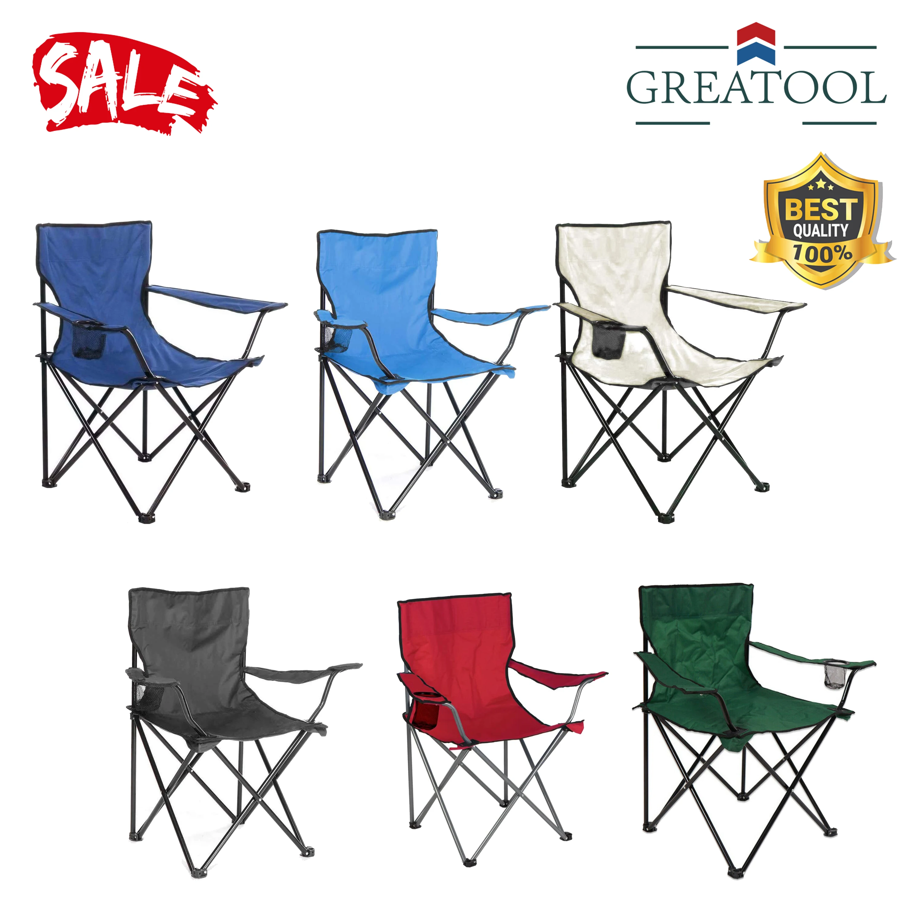 Портативный складной туристический стул легкий для рыбалки кемпинга барбекю