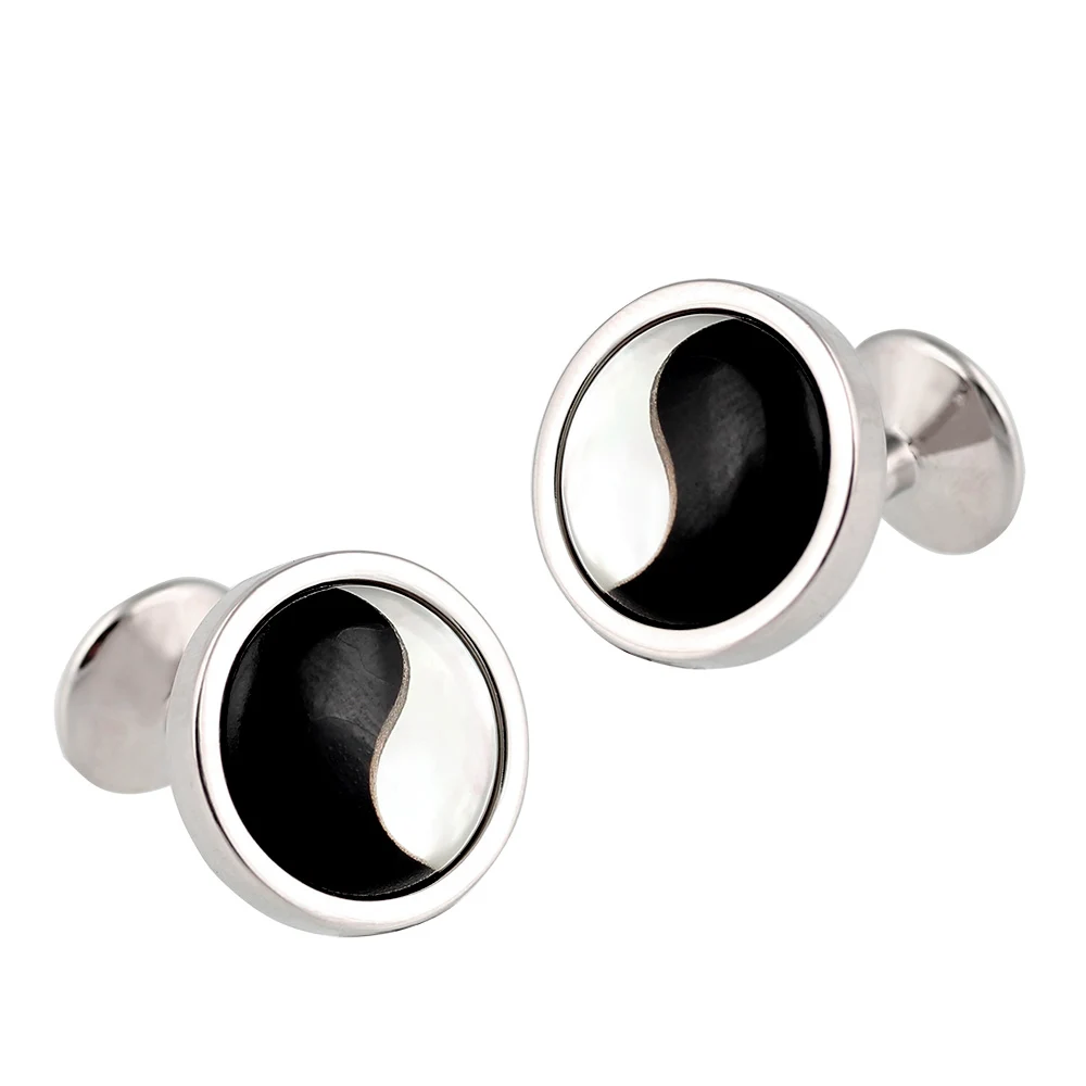 

Запонки в национальном стиле из меди и агата для смокинга