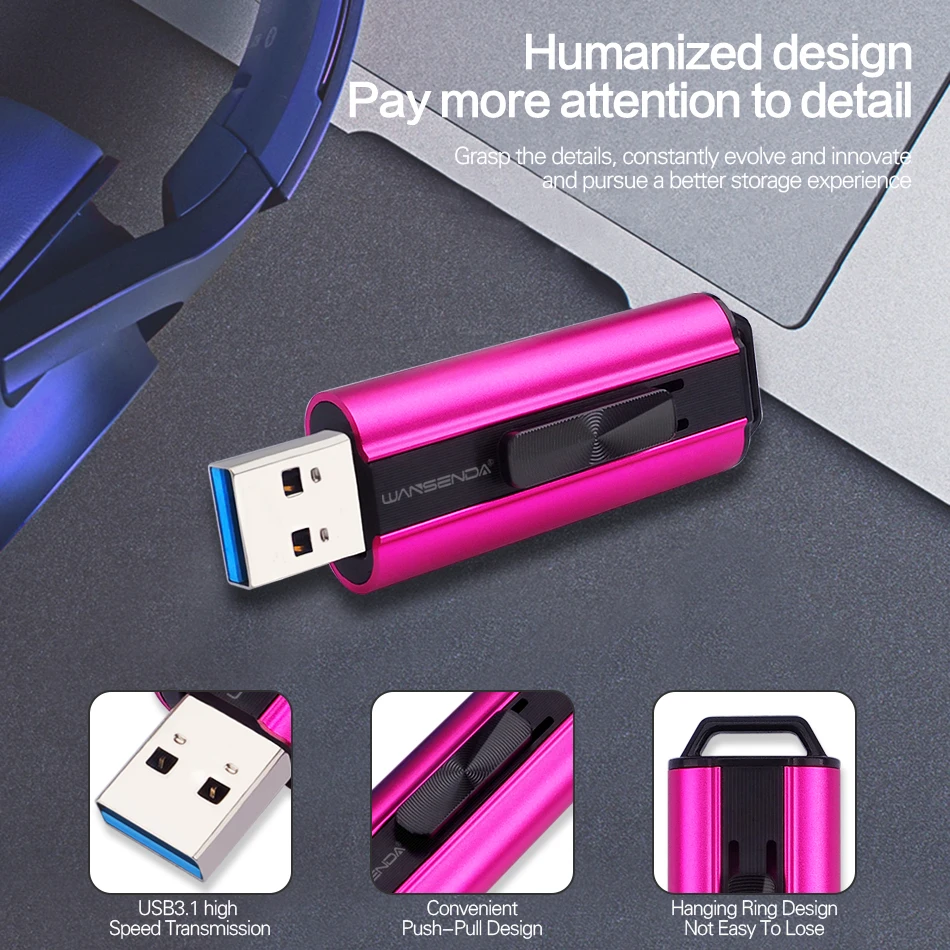 USB флеш-накопитель Wansenda 3 0 512 ГБ 256 64 32 16 | Компьютеры и офис