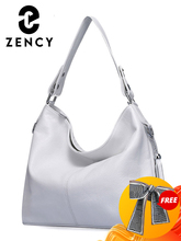 Bolso de mano con borla de cuero auténtico para mujer...