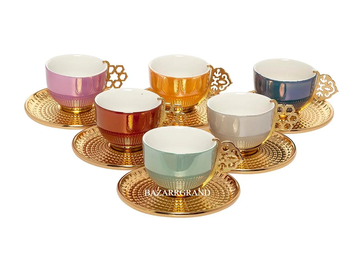

BEVERAGE SET-TRAY TRAY TEA SET SIX METAL COFFEE SET FLAT ELEGANT PATTERN FREE SHIPPING
