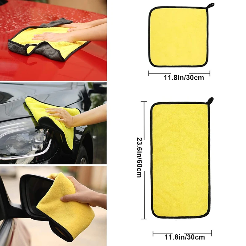 4 шт. ультрабольшие рукавицы из перчатка для мытья машины микрофибры мягкий