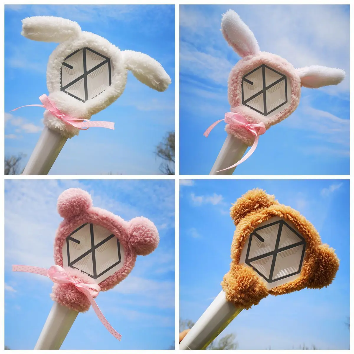 1pcs Kpop Lamp Cover for EXO Lightstick Plush Protective Cover for Decorate EXO Light Stick