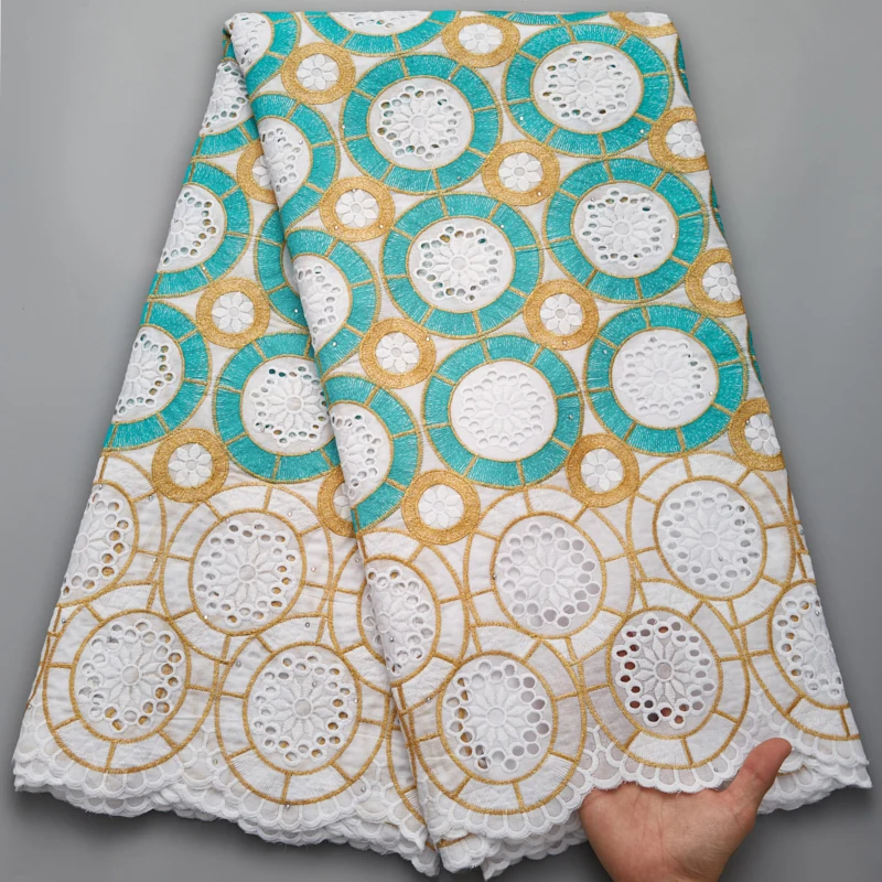 2022 Высококачественная африканская кружевная ткань с вышивкой нигерийская