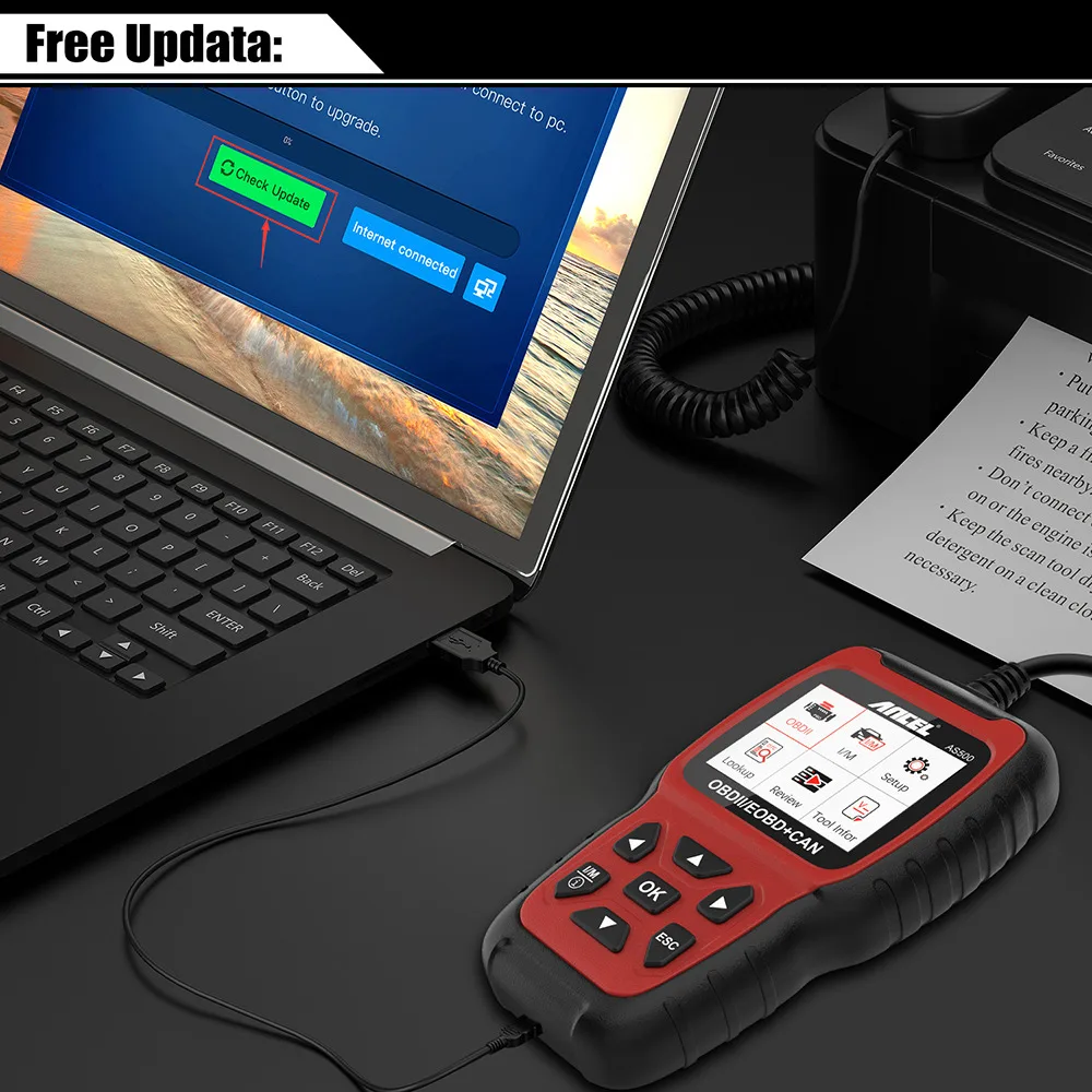Новый сканер Ancel AS500 OBD2 OBD 2 считыватель кодов двигателя автомобильный
