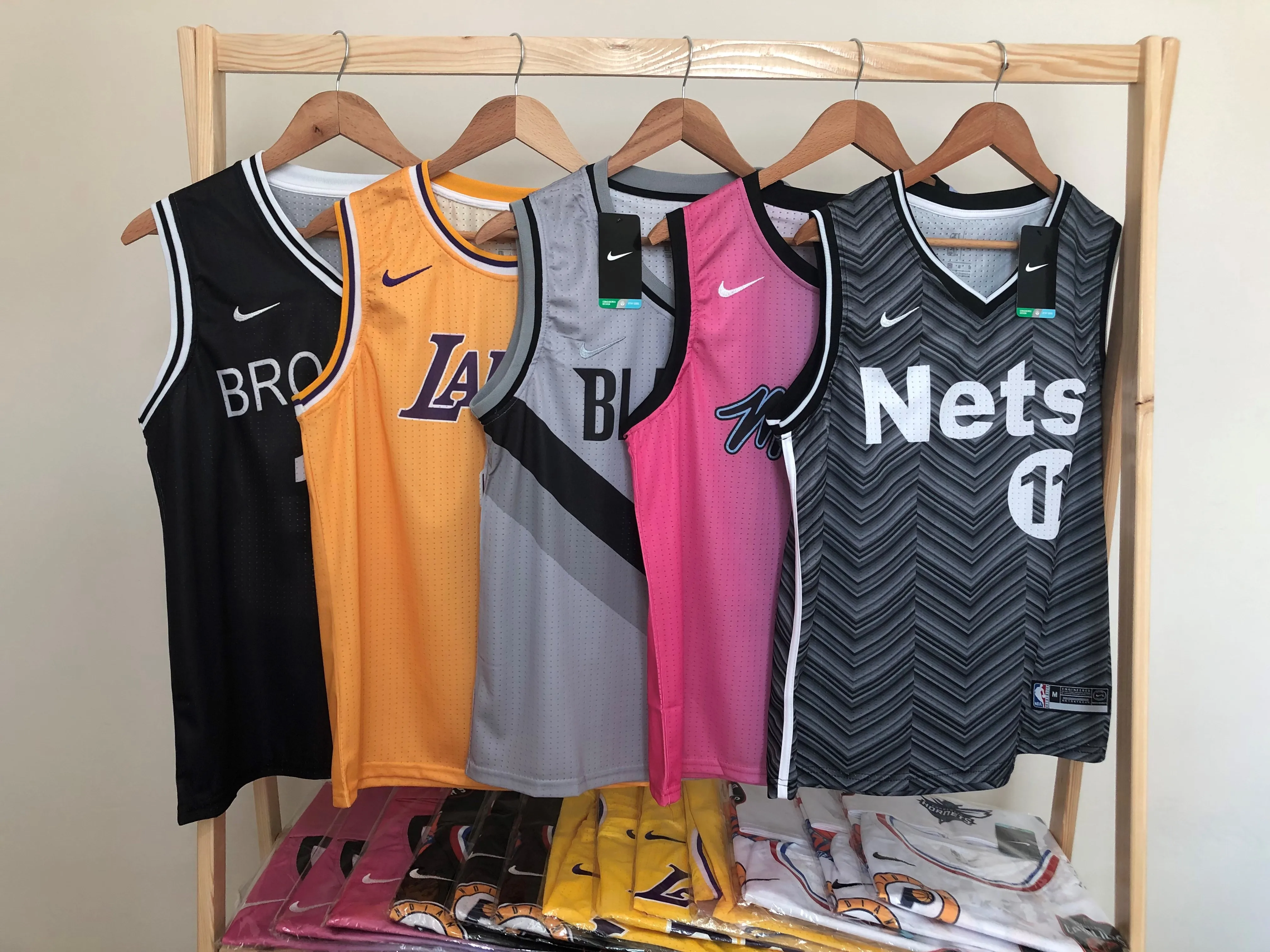 Nike NBA Swingman Джерси Lakers Бруклин Майами сетки блейзеры Джеймс 23 Брайант 8 Батлер 22