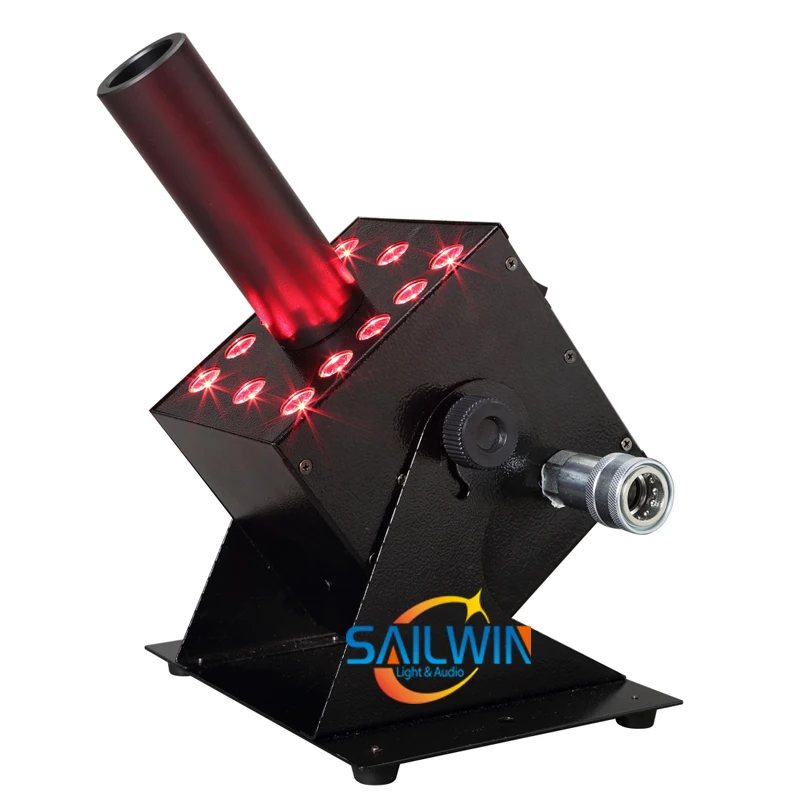 

250W 12LEDS RGB Color Mixing LED CO2 Jet Fog Machine Stage Special Effects For Party Event Club DMX LED DJ Lighting DISCO Light