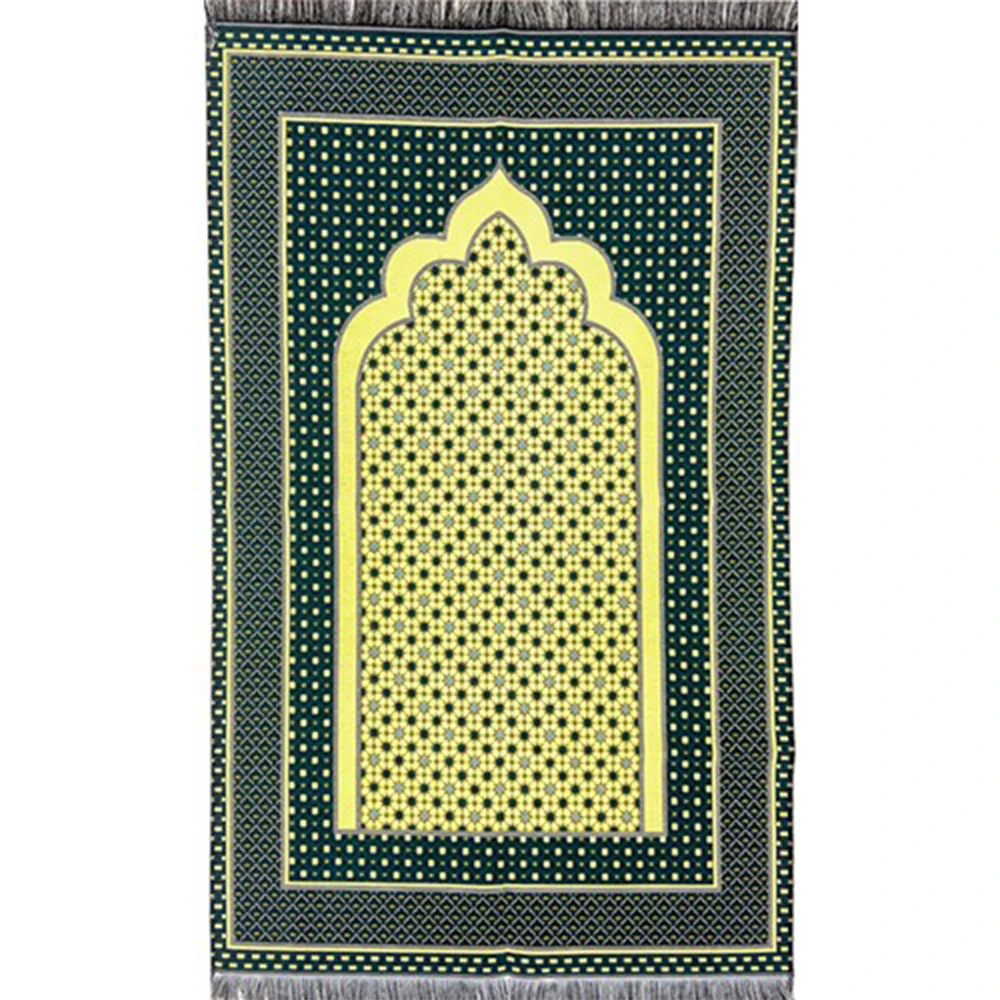 

1 pcs Ramadan Muslim Prayer Rug Carpet Mat 66x113cm Polyester Multifunction Quran Islamic Muslim Eid Mubarak Islamic praying Mat