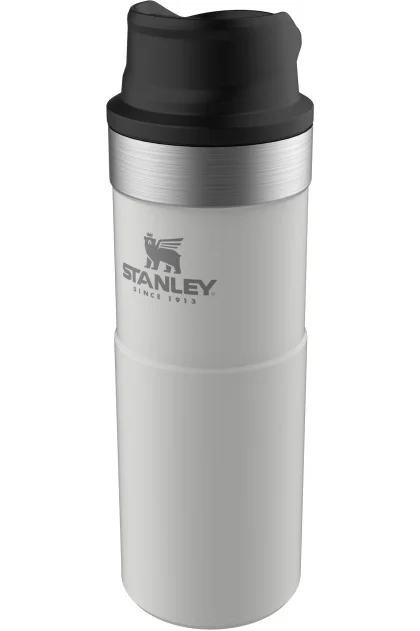 Белая термокружка STANLEY Classic 0 47L One hand 2.0 10 06439 032|Вакуумные фляги и термосы| |