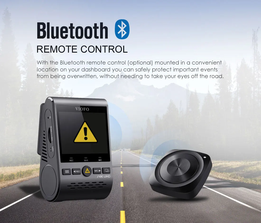 A129 Pro Duo VIOFO 4K Dual Dash Cam Ultra HD 4K для дорожного фронта Новейшая 4k DVR Автомобильная камера с HK3 super nigjt vision