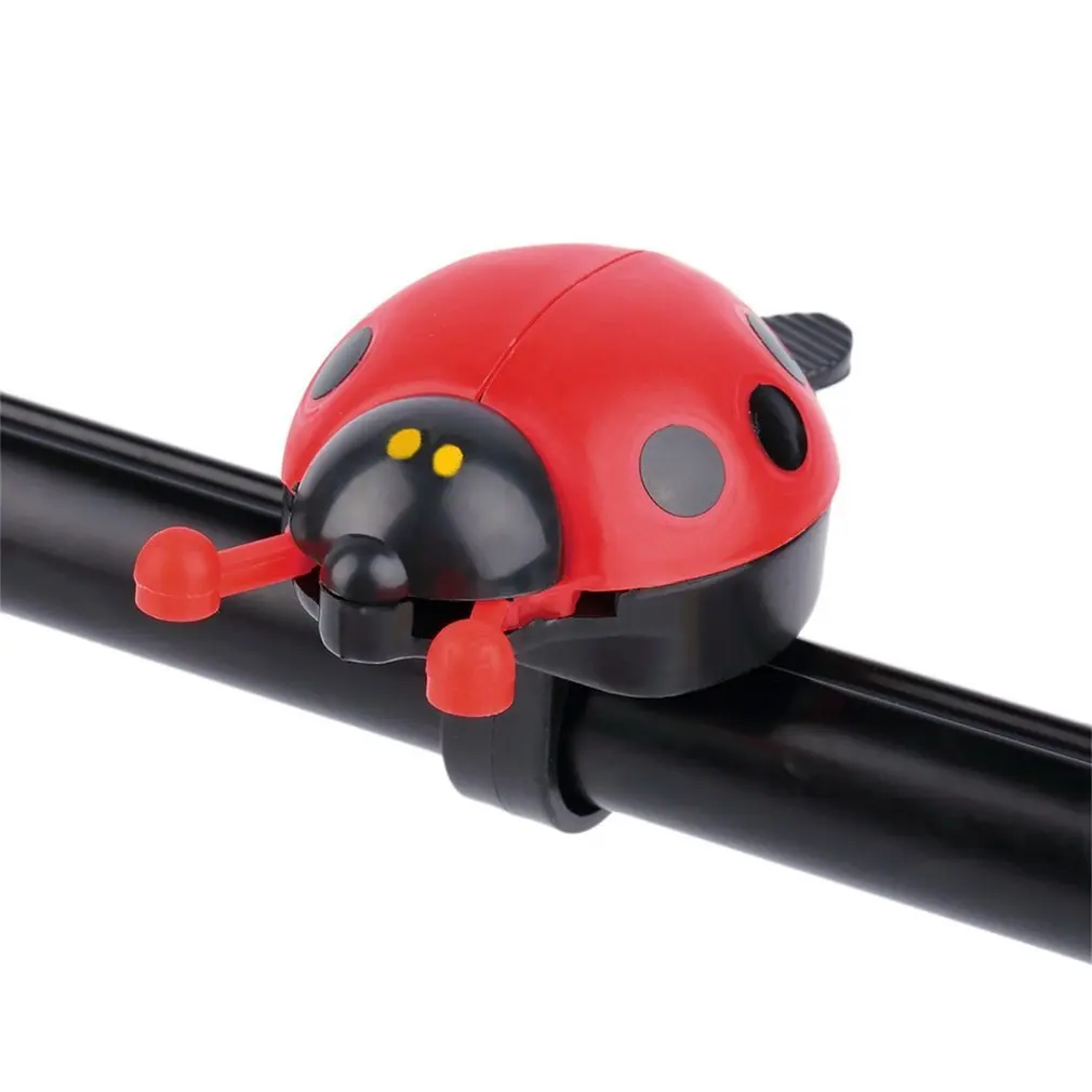 

Bicycle Bell Lovely Ladybug Safety Bicycle Bell Ring Warning Kids Boys Girls Handlebar Beetle Horn Plastic Cycling Accessories