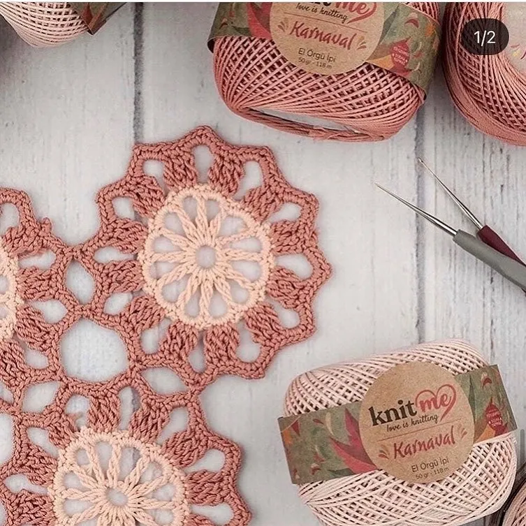 Супла Сумка Пряжа Leylak Knit Me Цвет нитки 90 Вязание крючком Мотки Ремесло Мулине