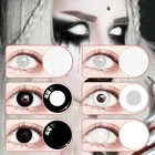 Цветные контактные линзы Irislens для косплея, 2 шт.пара, Uchiha, Шаринган, искусственный цвет, ed, аниме, косметические контактные линзы для Хэллоуина