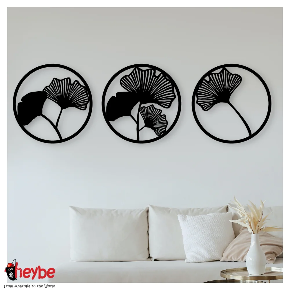 Деревянные 3 Шт. Круглые Цветы Настенное Художественное Оформление Качественные