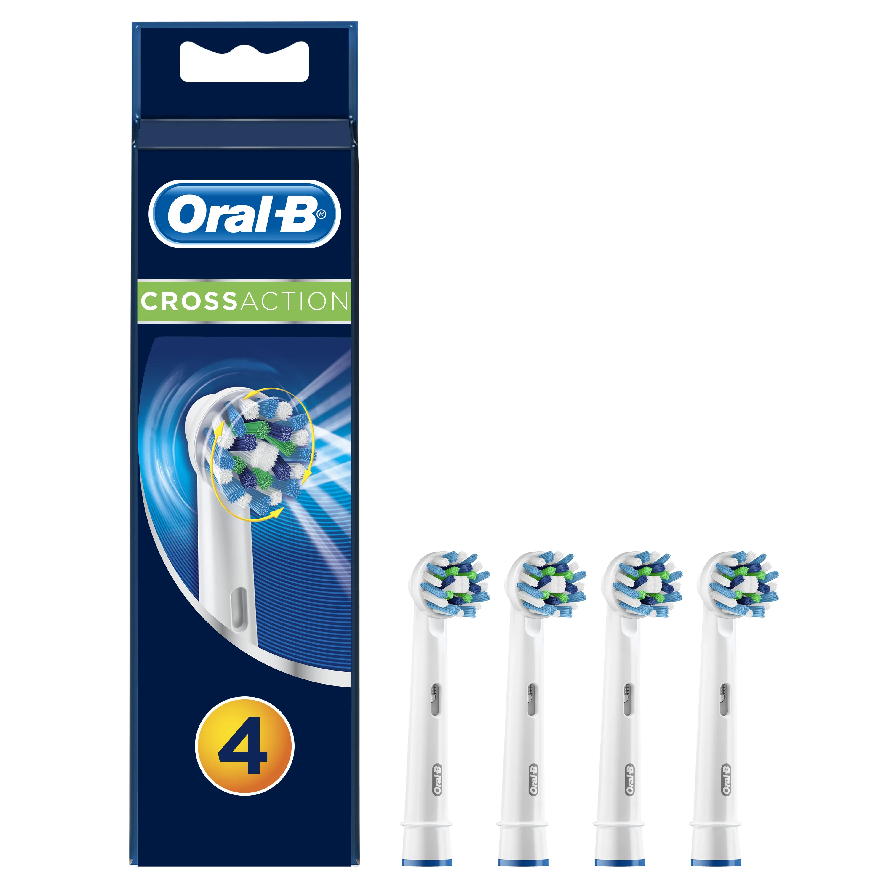Interchangeable heads for electric brushes Oral-B CrossAction 4 pcs. Oral B -B OralB yelling Bi oral b nozzles electrical removable nozzle