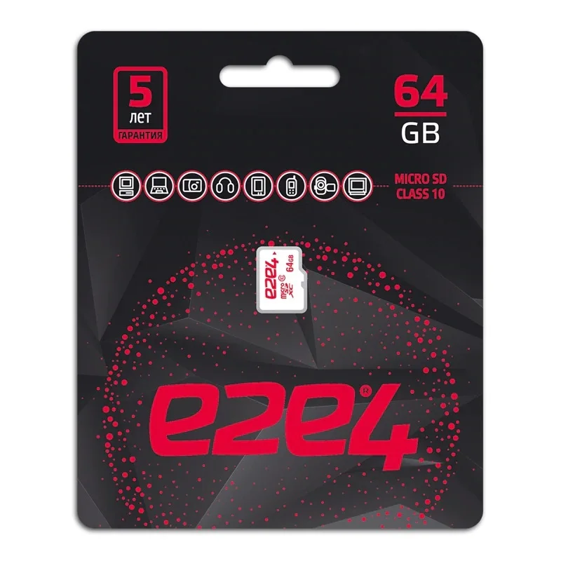 Карта памяти e2e4 microSD Class 10 без адаптера|Карты памяти| |