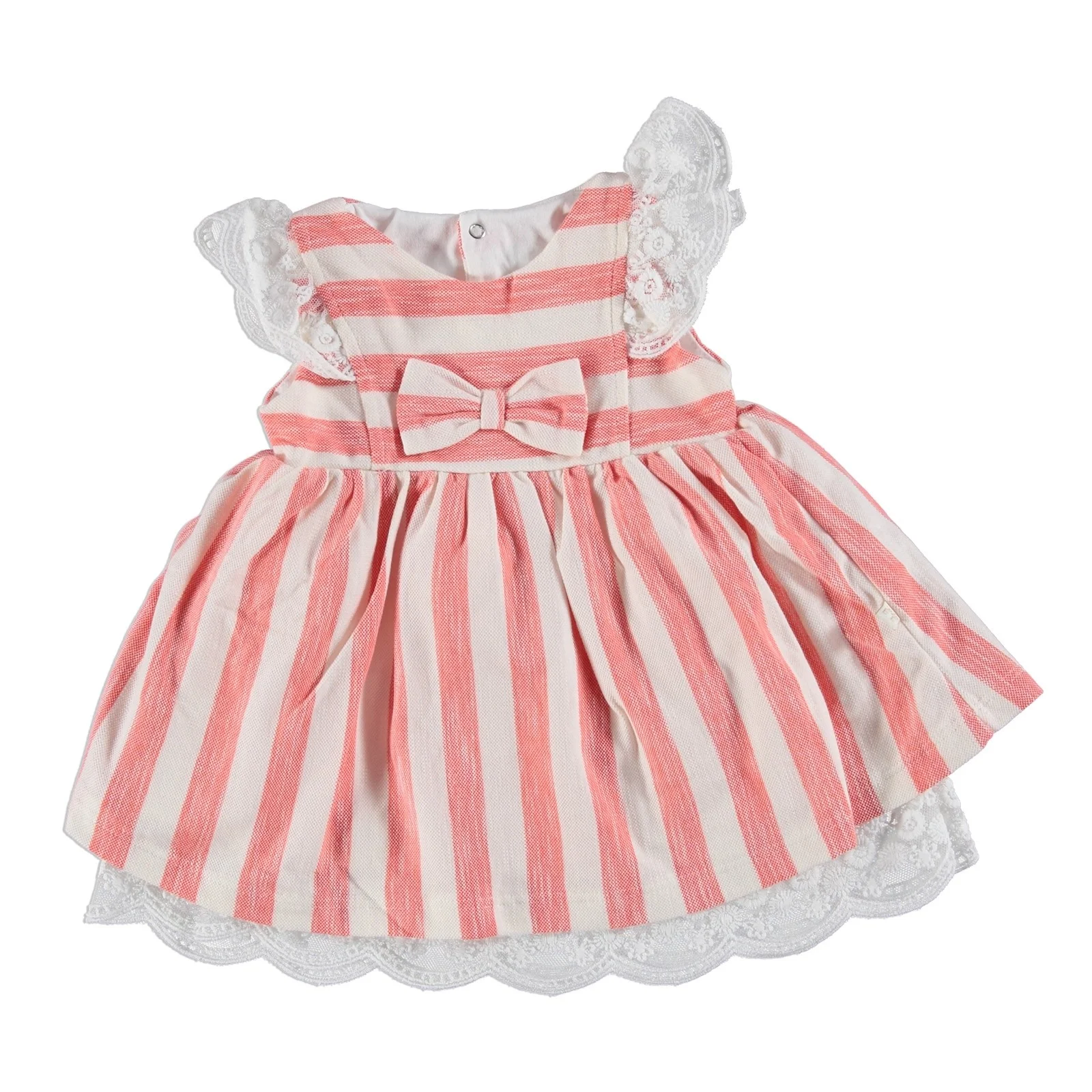 Ebebek Mymio/Полосатое платье без рукавов с оборками для маленьких девочек|Платья| |