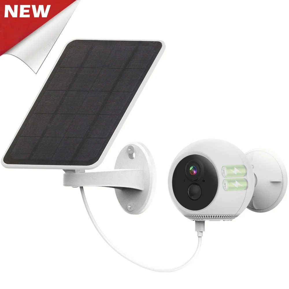 Беспроводная уличная камера на солнечной батарее с Wi-Fi охранная для умного дома