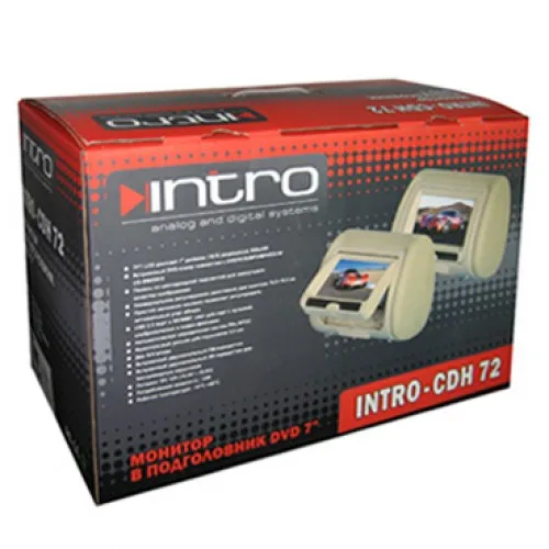 Комплект автомобильных DVD подголовников 7&quot на застежках Incar CDH-72 GR | Автомобили и