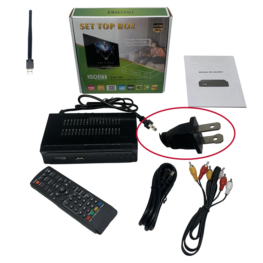 

DVB ISDB T HD TV Box HD 1080p H.264 MPEG-2/4 FTA TV DVB Set Top Box