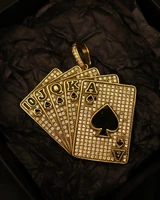 pendant deck cards ancient coin jewelry eternal warranty in color gold pendant similar 18k gold