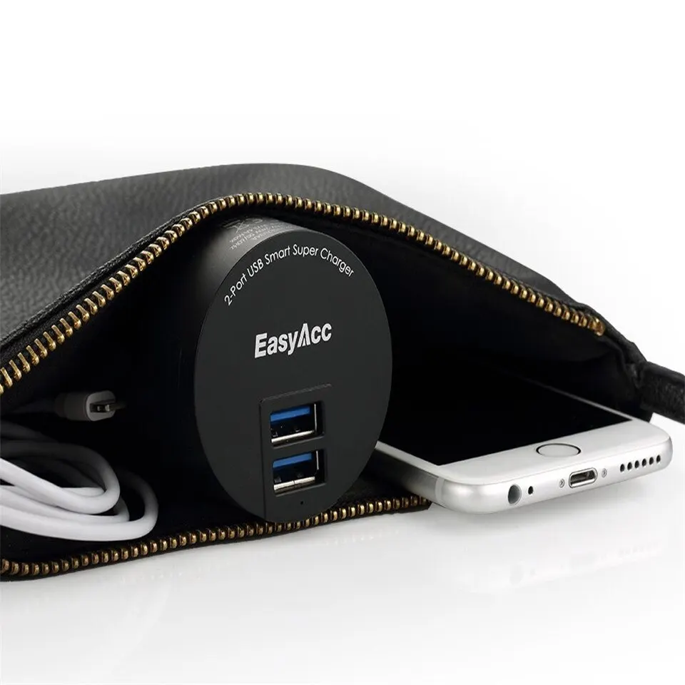 Сетевое зарядное устройство Easyacc 2 порта USB 3 4 А дорожное адаптер для Мобильный