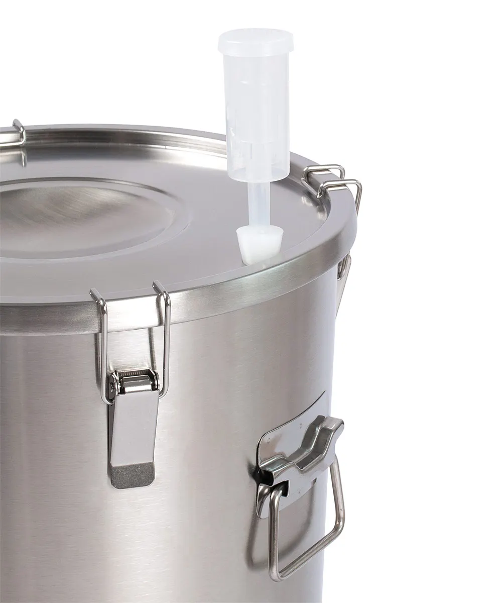 Ферментер конический стальной ЦКТ iBrew 30 л без крана для слива осадка домашнего