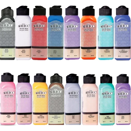 

Artdeco Acrylic paints140 ml 18' Professional Acrylic Paints Tubes Drawing Painting Pigment Hand-painted Wall Paint for