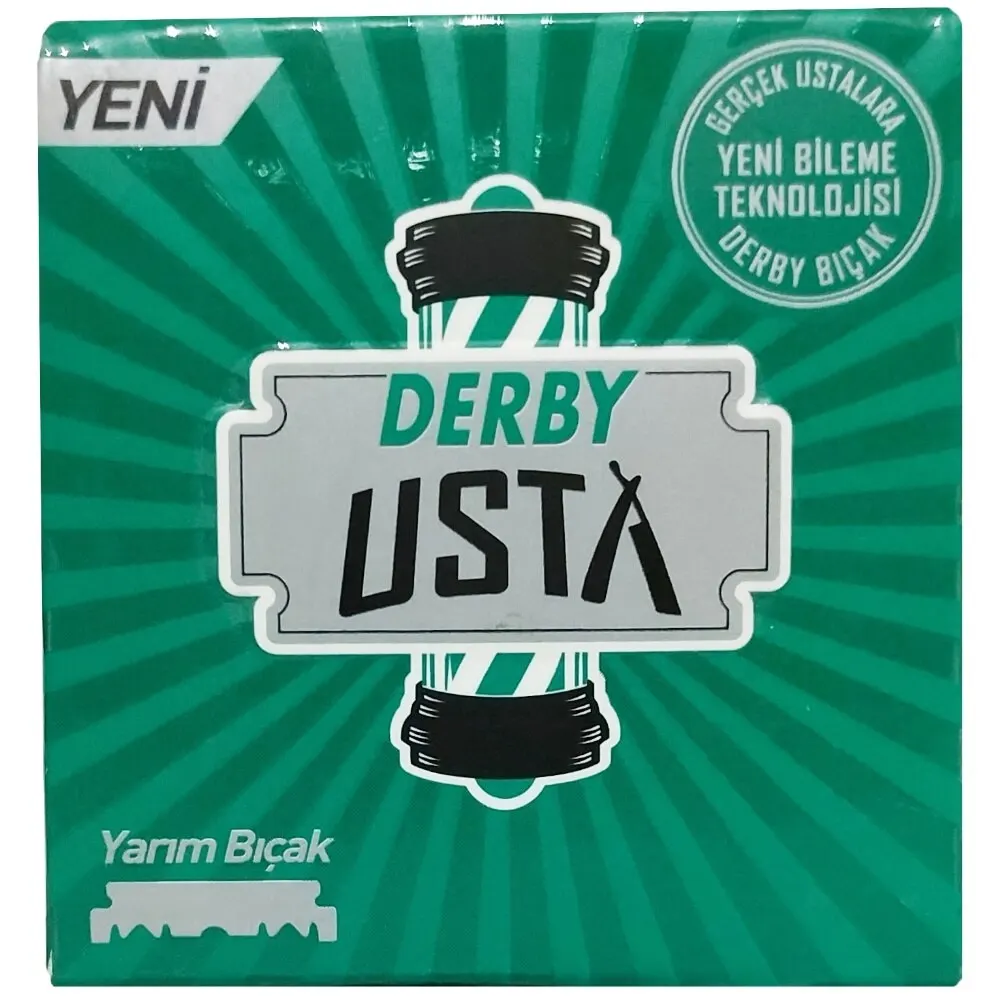 Derby Master single edge razor half blades 1 pack / 100 blad