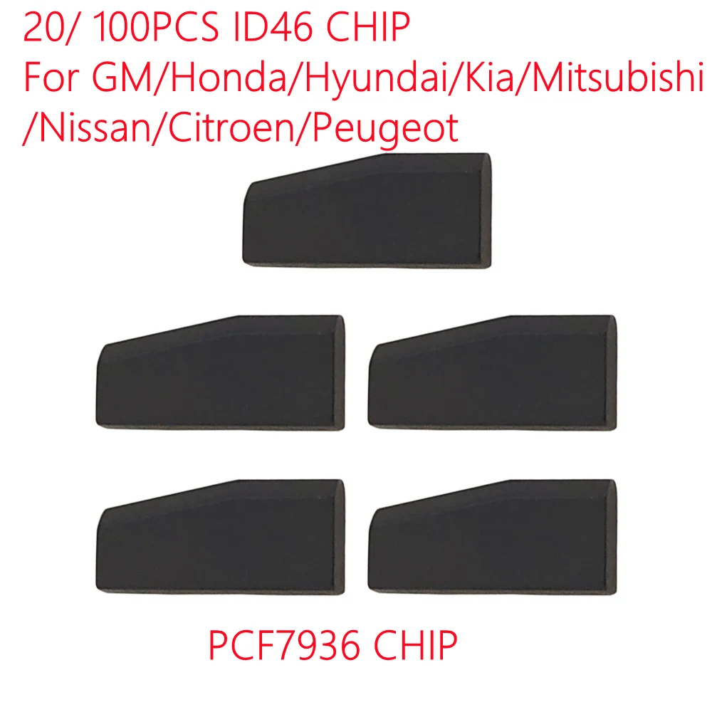 

20Pcs100Pcs/Lot Car Key Chips id46 Car Transponder Chip I D 46 ID48 KD-4D KD-46 PCF7936 I D 4 6 Key chip for GM /Lot