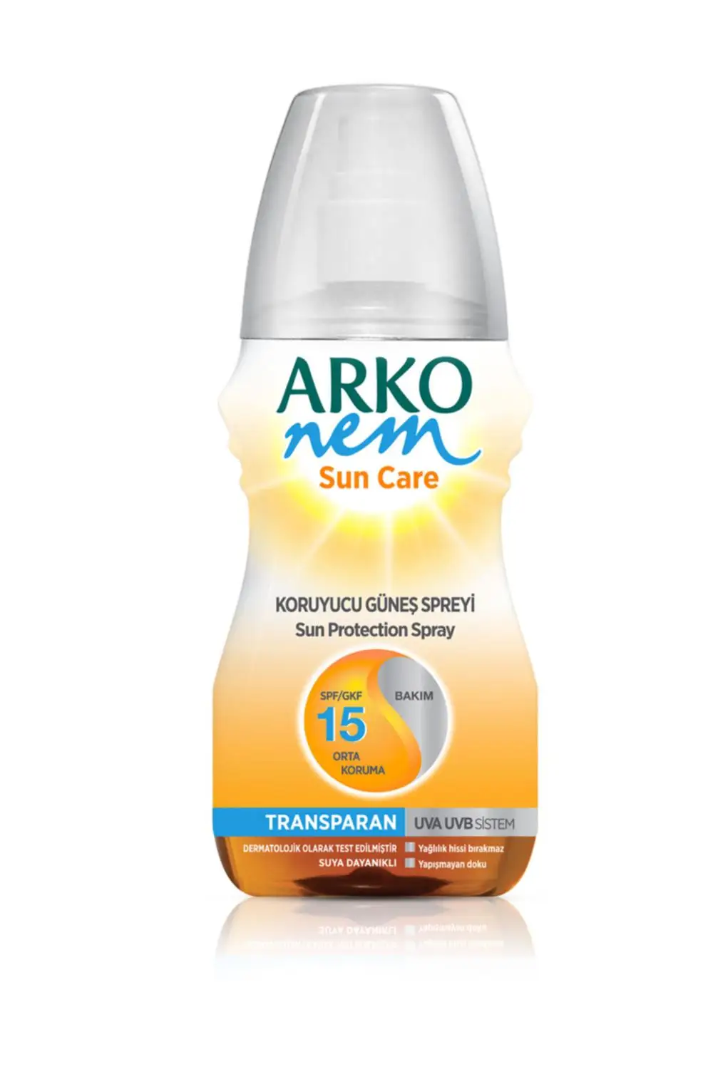 Прозрачный спрей для ухода за солнцем Arko Nem Spf 15 150 мл | Крем Качественный бренд ||
