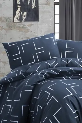 

Duvet Cover Set Double Easy to Iron Bedding Sets European Size Luxury Geometric Shape Home Textile Made in Turkey