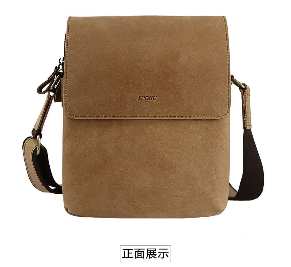 

Famous Brand New Fashion Man Leather Messenger Bag Male Cross Body Shoulder Business Bags For Men vintage Men Cross Body Bags