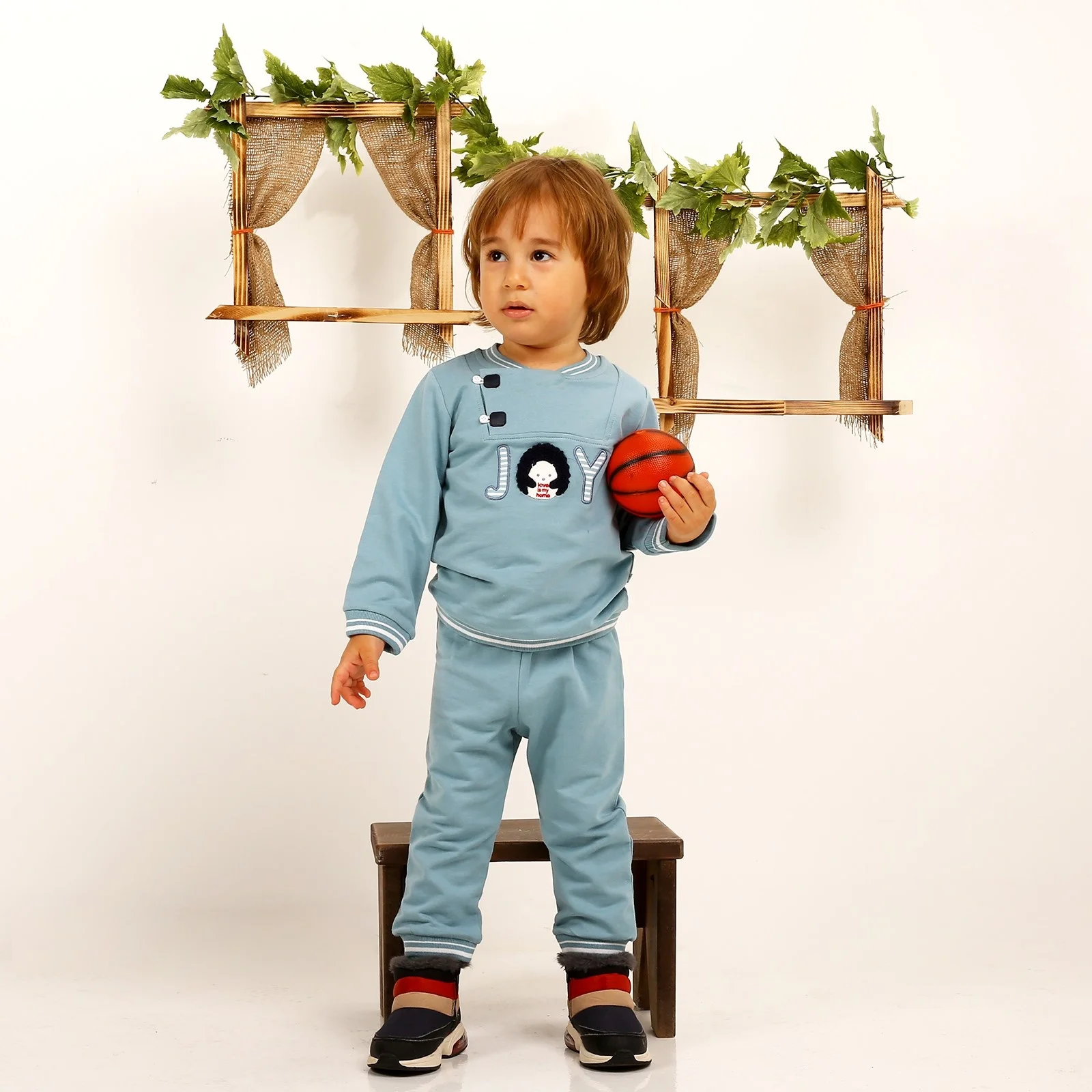 Ebebek/толстовка с капюшоном надписью My Baby Joy Брюки Комплект из 2 предметов| |