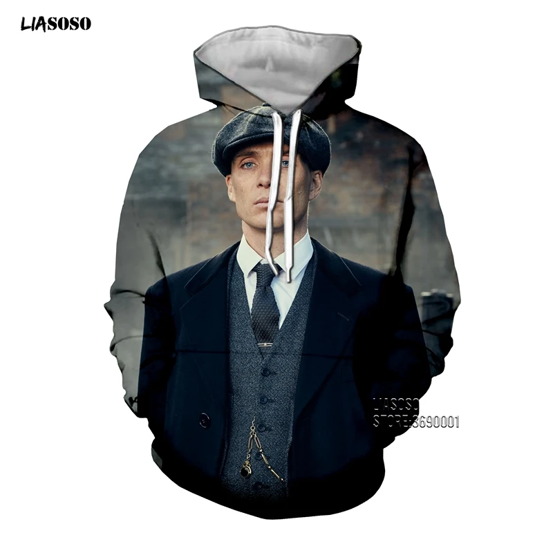19 LIASOSO 3D принт для женщин и мужчин Peaky Blinders толстовки с капюшоном Повседневная Верхняя одежда уличная X2658 - Цвет: 19