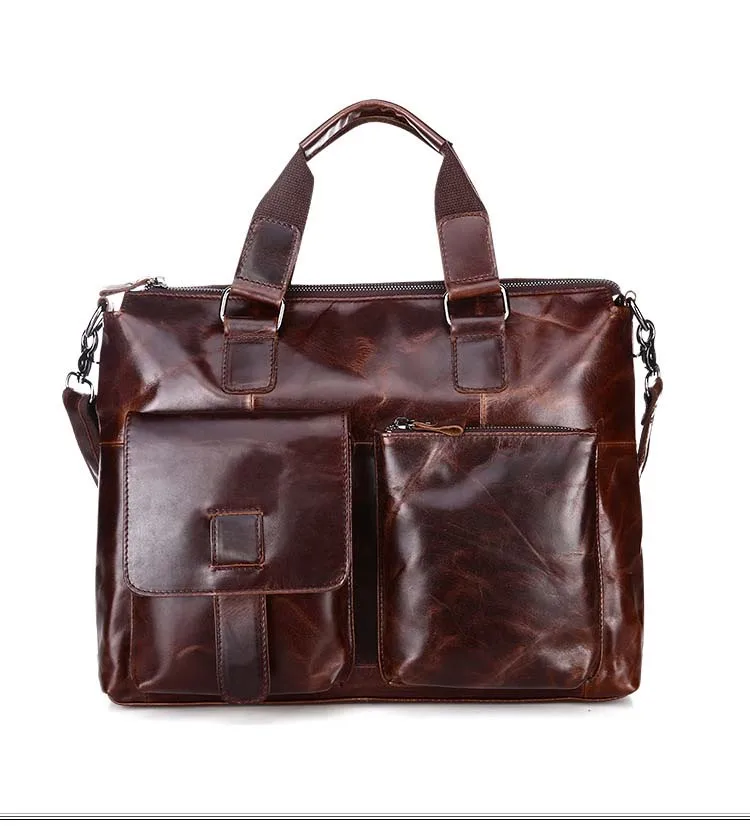 

Single Shoulder Bag Men Vertical Korean Real Cow Leather Handbag For Male Big Capacity Ipad Messenger Black Bag Port
