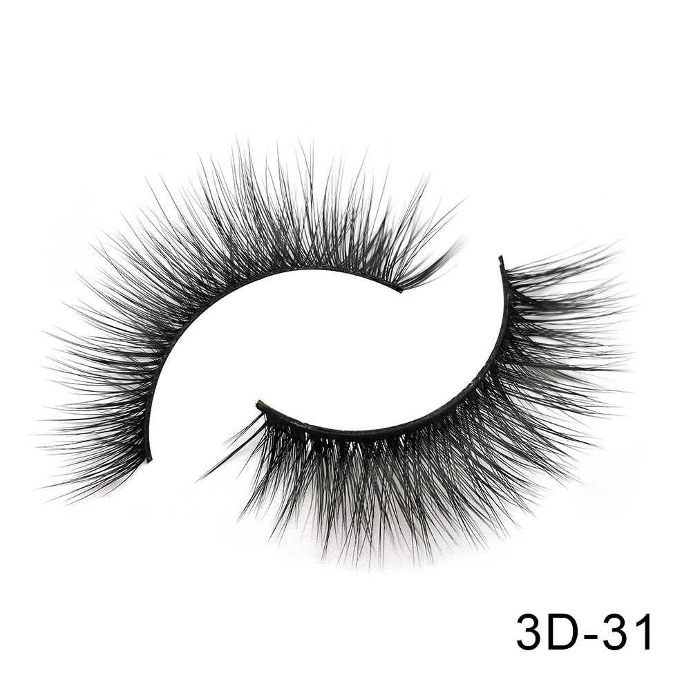 3D-31 6 пар Friholl. m Искусственные норковые ресницы натуральные длинные ресницы ручной работы макияж 25 мм Искусственные норковые ресницы 3D синтетические шелковые накладные ресницы - Цвет: 3D-31
