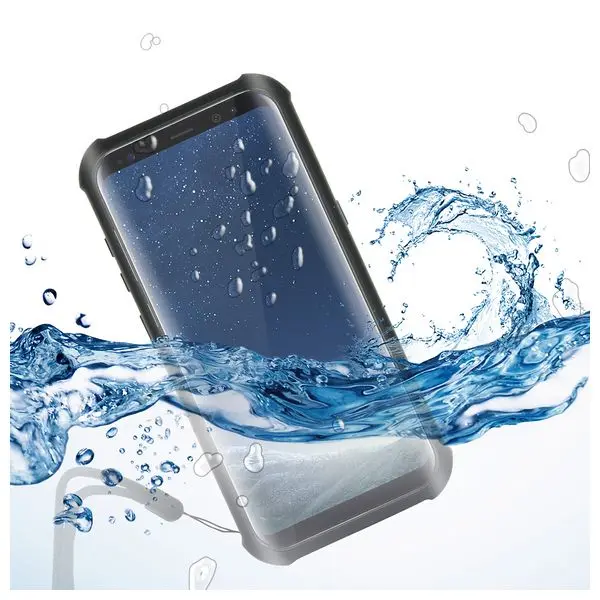 Водонепроницаемый чехол samsung Galaxy S8 + Прозрачный Aqua черный| |