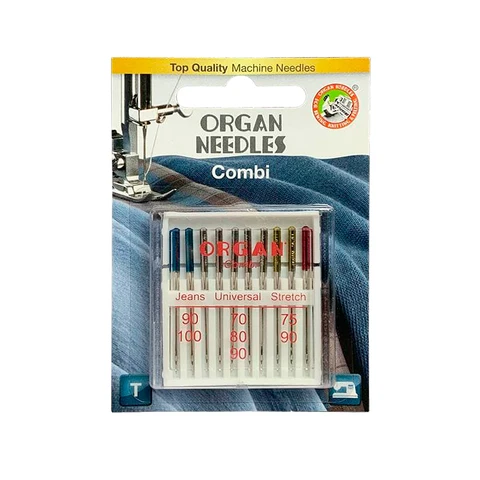 Иглы для швейных машин Organ универсальные 10/combi Blister