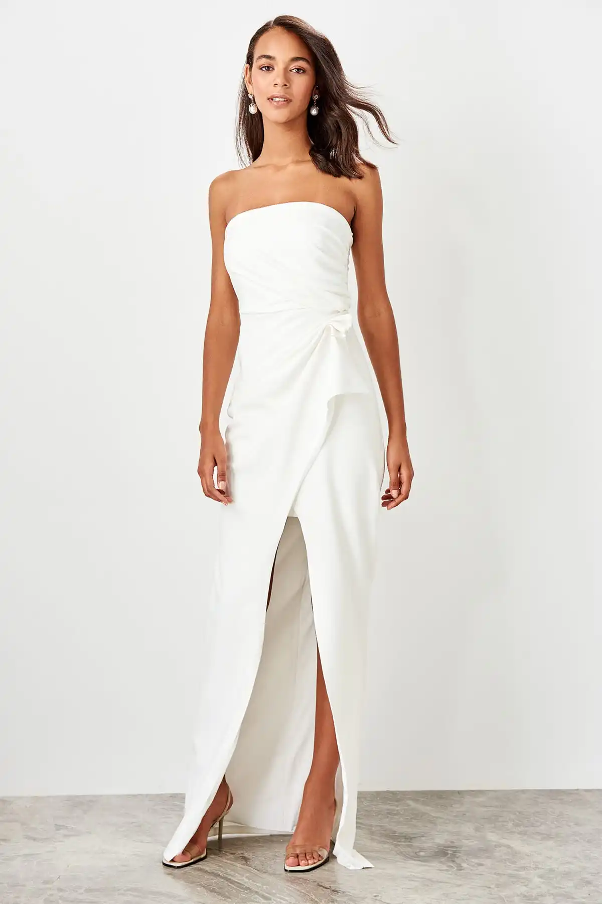 Trendyol Shir детальное вечернее платье TPRSS19BB0489