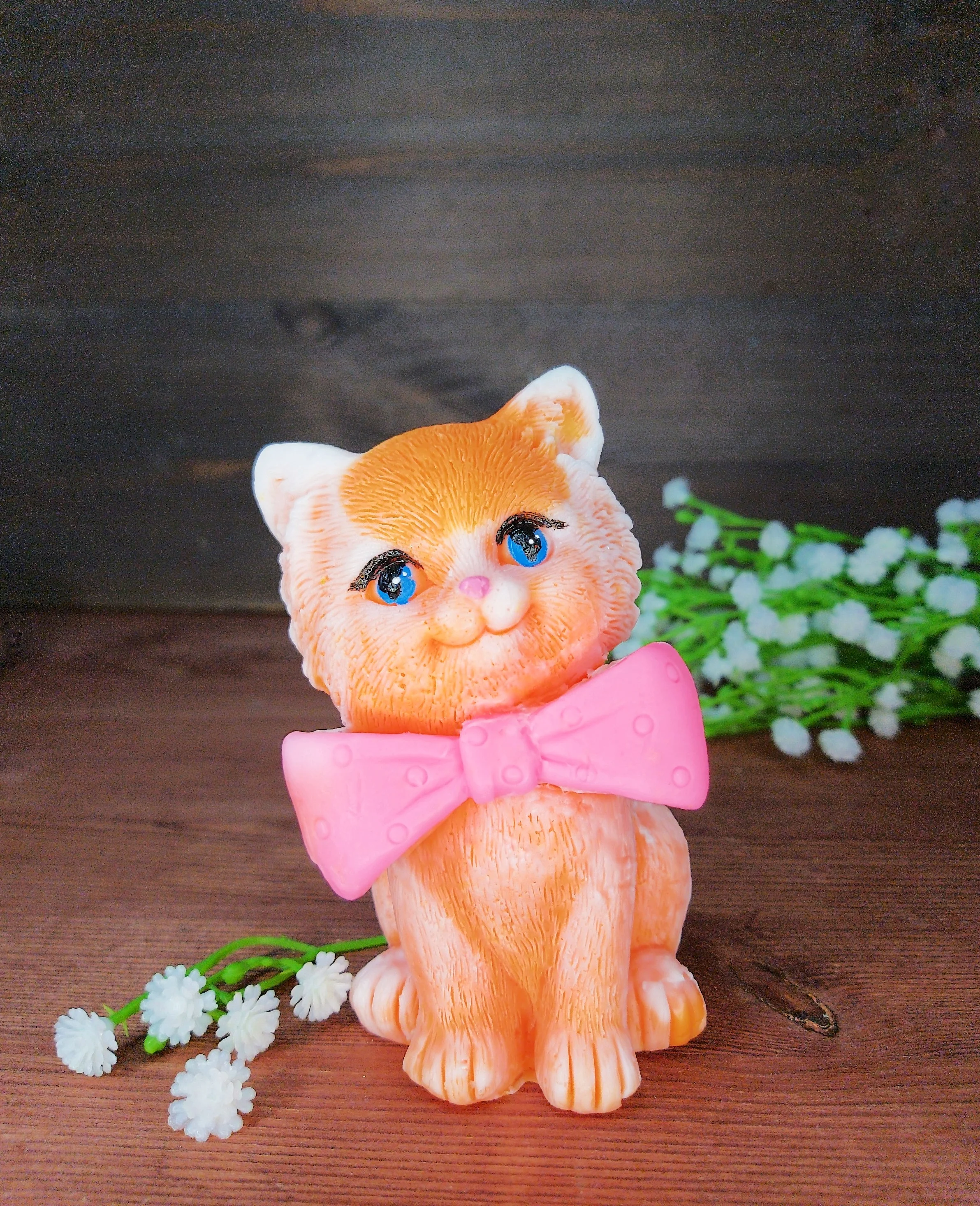 LEACOSMETIC / Мыло ручной работы &quotКотик с бантиком&quot 2023/подарок/девушке/женщине на