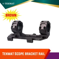 tekmat tactical 25 4mm 30mm diameter scope mount 6063 aluminum double ring scope mount for hunting accessory brown xhunter