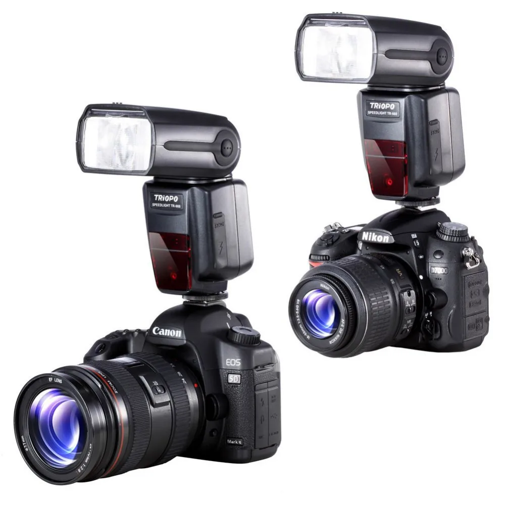 

TRIOPO TR-988 Professional Speedlite TTL Flash with High Speed Sync for Canon 5D 1200D Nikon d5300 d200 d3400 d3100 DSLR Cameras