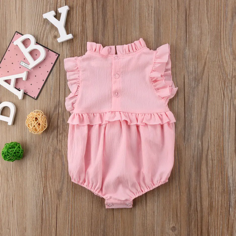 2020 Летний комбинезон для новорожденных девочек и мальчиков Комбинезоны