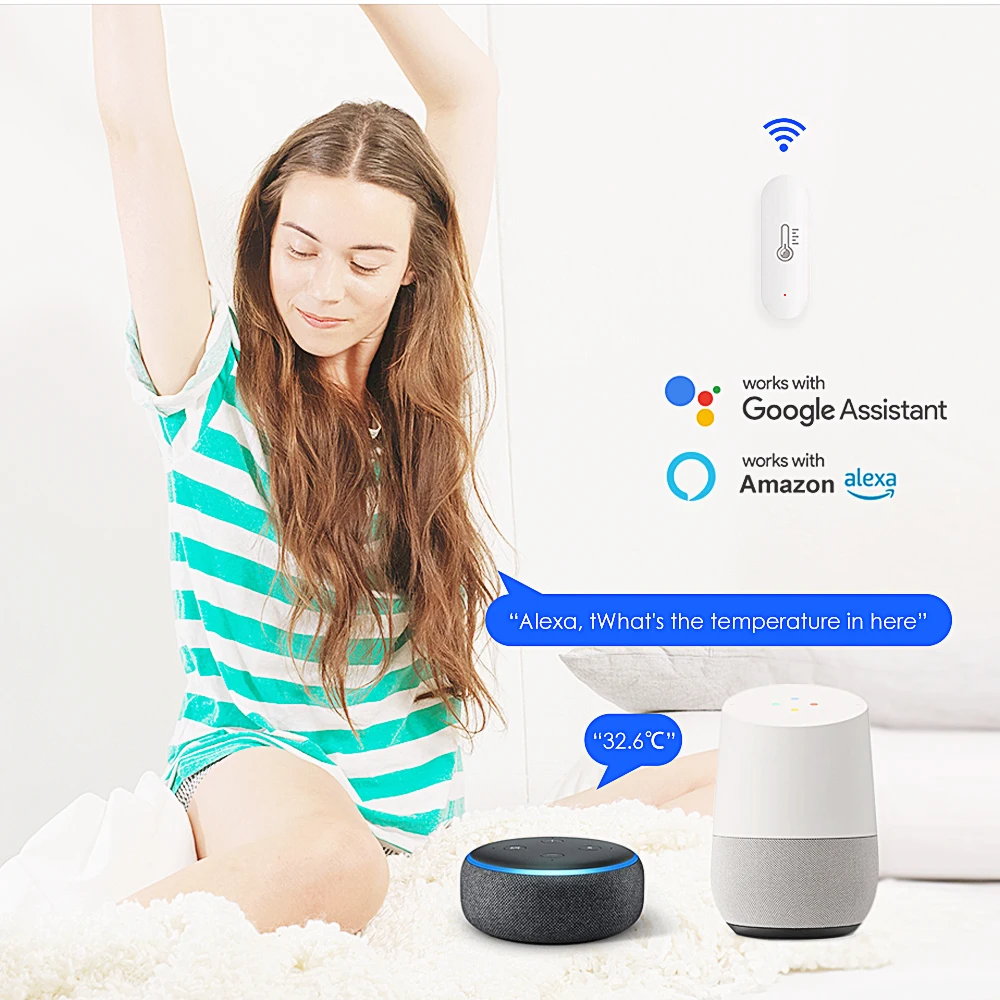 Датчик температуры Tuya zigbee для умного дома устройство определения влажности