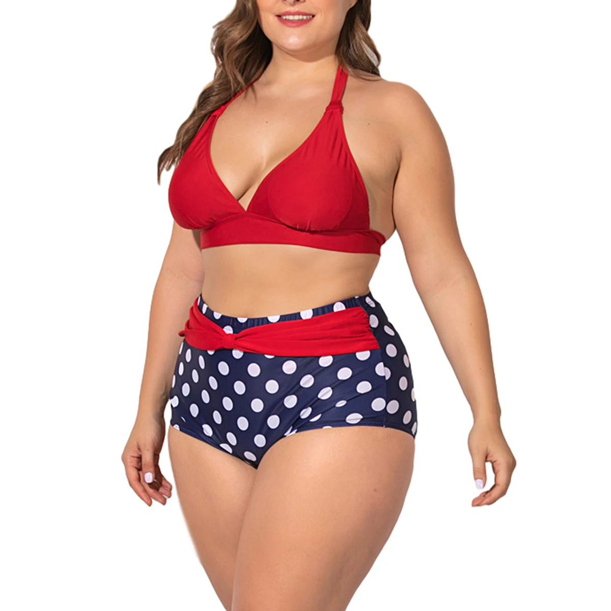 Летние Стиль женские черные размера плюс 5XL Цветочный купальник бикини с принтом