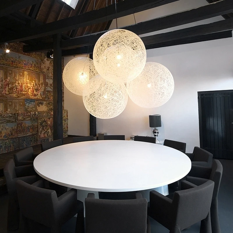 Современный подвесной светильник в стиле лофт для спальни случайный круглый шар
